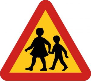 Trafikskylt barn